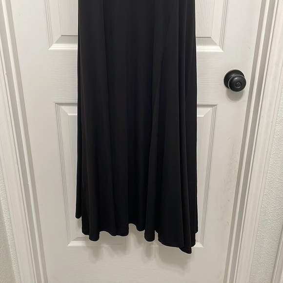 Textile Elizabeth and James Black Sleeveless Elle Long Maxi Dress SM Scoop Neck - Picture 5 of 7